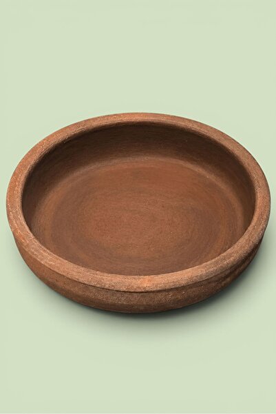 adenart pottery Toprak Güveç Fırın Tepsisi-Tavası 37 cm Büyük Boy Doğal El Ya...
