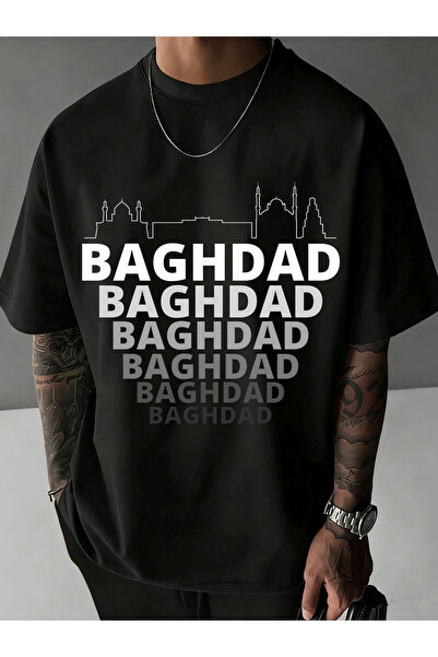 SAUDI Men and Women's 100% Cotton T-Shirt - Oversized Crew Neck Short Sleeve ...