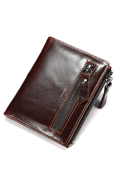 IMODIX Men's Leather Wallet , RFID Protection, Coin Functional Pocket , 11x9x...