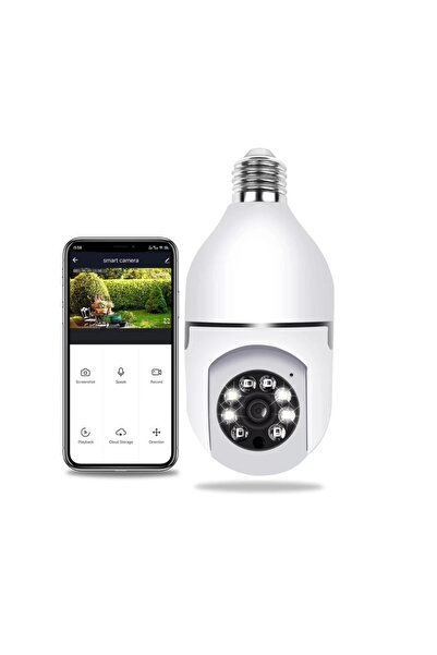 Jortan Camera de supraveghere Jortan, Wi-Fi IP, HD, Smart-Bulb, tip bec, Senz...
