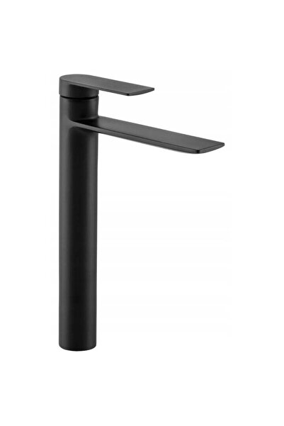 Granitan Baterie Lavoar Inalta Neagra FARO, Design Modern, Ceramic