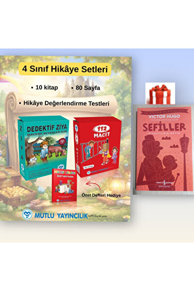 Mutlu Yayıncılık Dedektif Ziya (10 Kitap 112 Macit 10 Kitap + 2 Ayrı Ayrı hik...