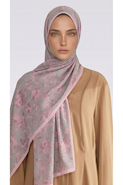 Karaca Flora Patterned Cotton Shawl - Cream / Water Green