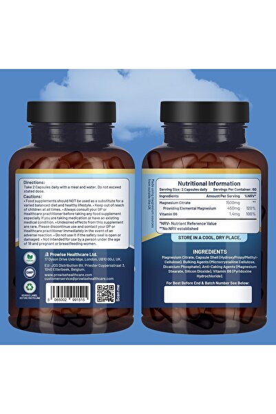 PH PROWISE Healthcare Magneziu Citrate 450 mg – 120 capsule vegetale