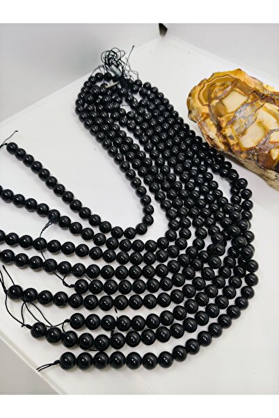 best bioenerji taş terapi Black Tourmaline Natural Stone Strand 10 mm |   Aaa...