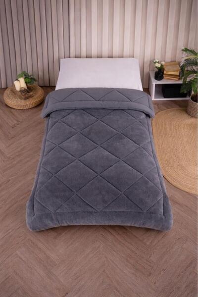 Çeyiz Diyarı Uyl Wellsoft 155X215 cm Single Quilt Gray