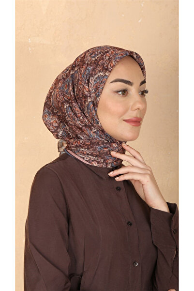locella Lo'cella Pamuklu Soft Eşarp 4561-8 Kahve