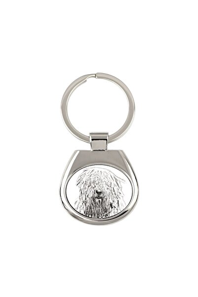 Art - Dog Komondor - breloc cu un câine, breloc cu imprimeu, pandantiv person...