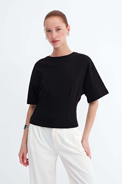 Addax Tricou Basic cu guler rotund P19560