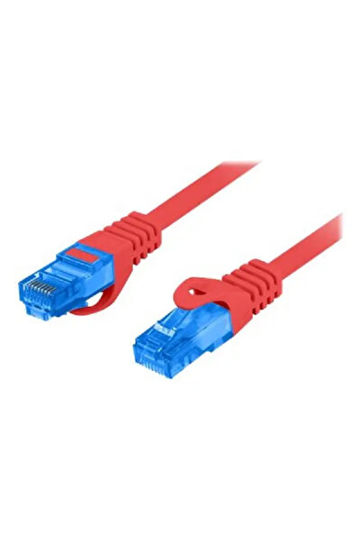 Lanberg Cablu patch Cat.6A S/FTP LSZH CCA 0.5m Roșu, testat Fluke