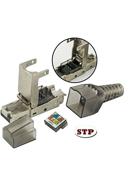 Techly Conector modular cu auto-blocare RJ45 Cat.6A STP, fără unelte