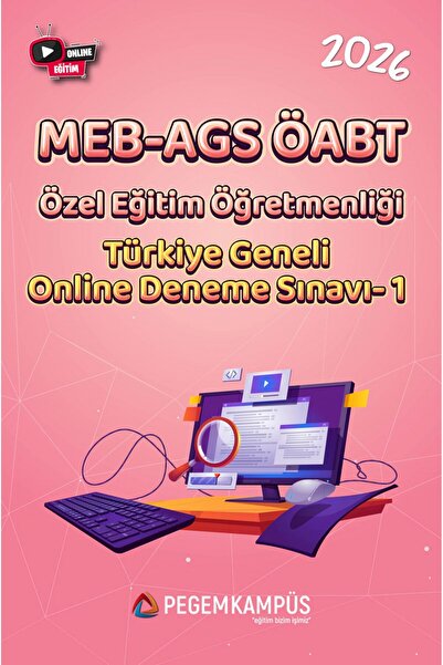 Pegem Akademi Yayıncılık 2026 MEB-AGS ÖABT Özel Eğitim Öğretmenliği Türkiye G...