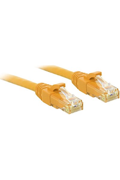 LİNDY Cablu Cat6 U/UTP 0,5m Galben