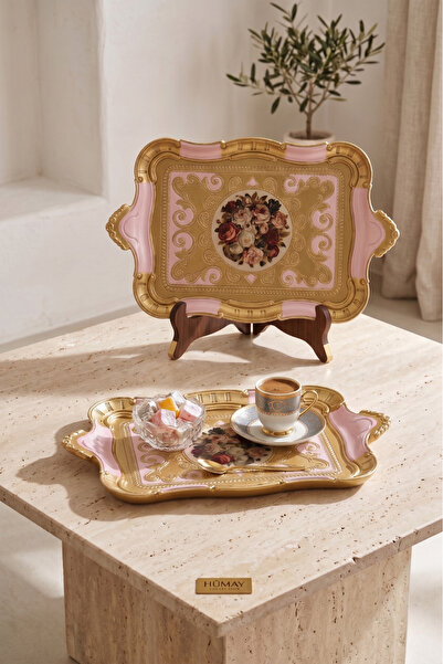 Sevinse Home Hümay Italian Rosewood Presentation Tray, Pink 1 Piece