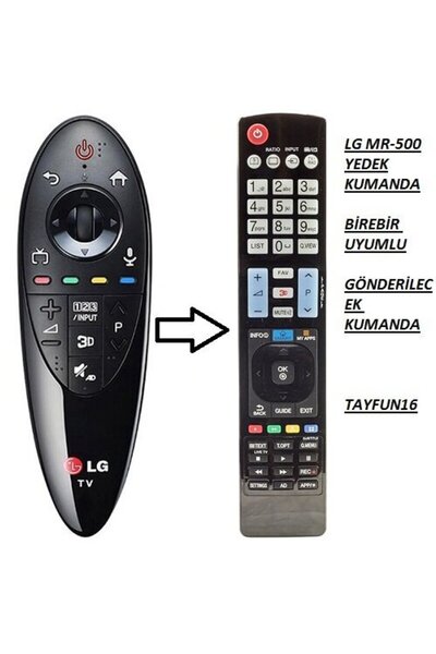 LG AN-MR 500 YEDEK KUMANDASI
