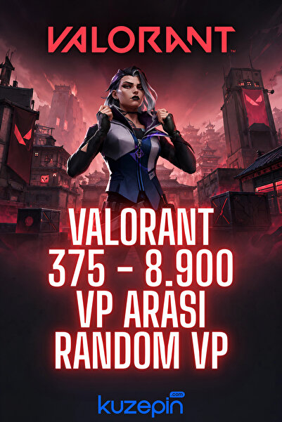 kuzepin Valorant 375 - 8.900 Vp Arasi Random Vp