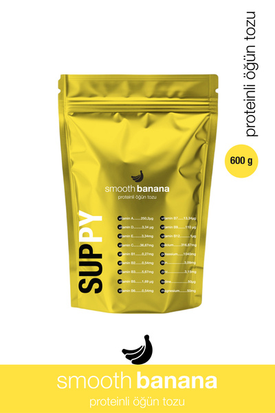 Smooth Banana Proteinli Öğün Tozu – Muz Aromalı Vitamin & Mineral Destekli Pratik Öğün