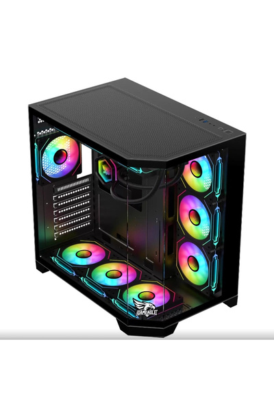GAMETECH GameAgle Edge Black 850W 80+Plus Bronz Psu +7 ARgb Fanlı Gaming Siya...