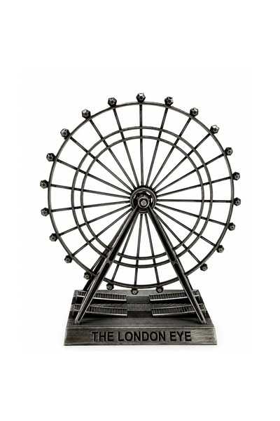 Store London Eye Metal Dönme Dolap 14x7x21 Cm | Dekoratif Londra Temalı Metal...