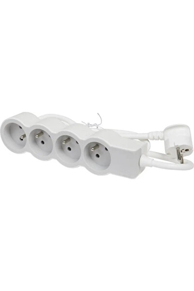 Legrand HELMO Backlooseer standard 4x2P+ cu cablu 3.0m 3x1.5 mm2 alb/gri desc...