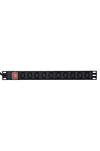 Gembird Rack cu 10 prize C13 1U 2m