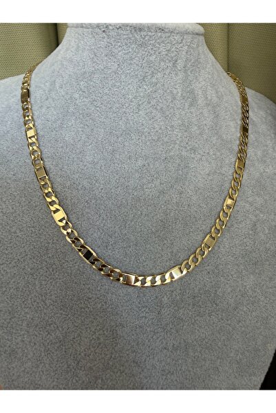 XUPING JEWELRY TuelaTaki / Xuping Kalın Figaro Model Zincir Kolye 14K Altın R...
