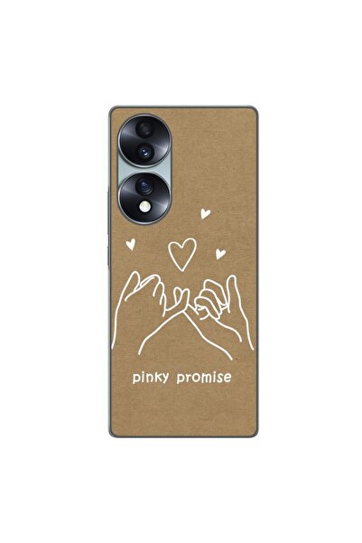 OEM Husa compatibila cu Honor 70 Silicon Gel Tpu Model BFF Pinky Promise