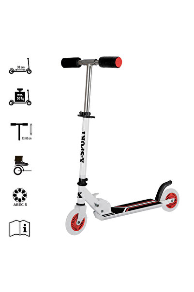 Zumzeria White Black Aluminum Scooter