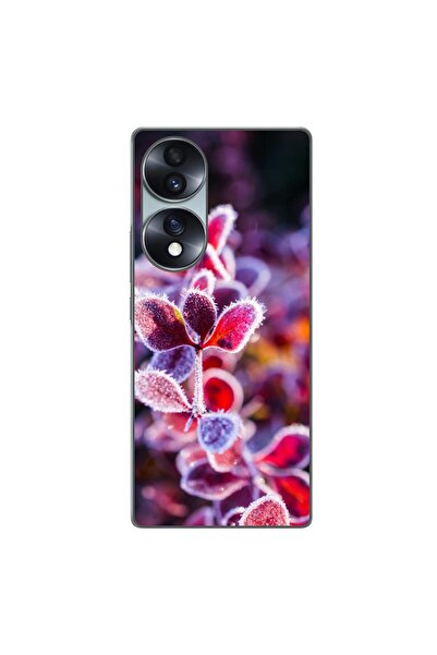 OEM Husa compatibila cu Honor 70 Silicon Gel Tpu Model Flori Inghetate