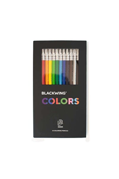 BLACKWING مجموعة أقلام بالومينو الجديدة الملونة ذات الجسم الخشبي مع ممحاة، مج...