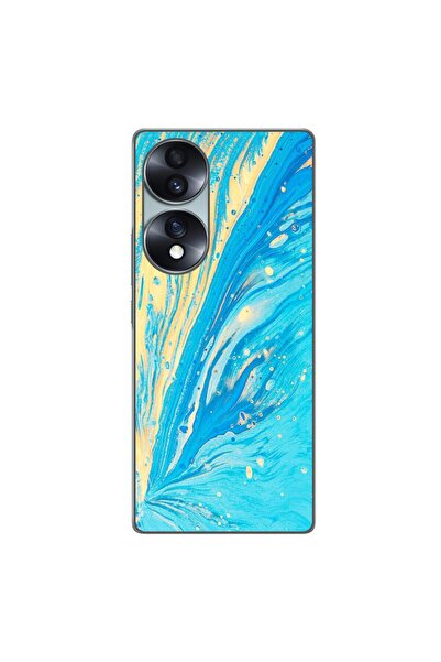 OEM Husa compatibila cu Honor 70 Silicon Gel Tpu Model Aqua Bloom