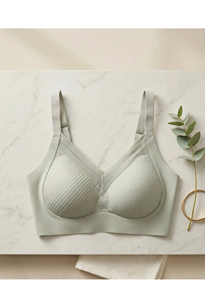 Dorelux Gray Combed Cotton Bra