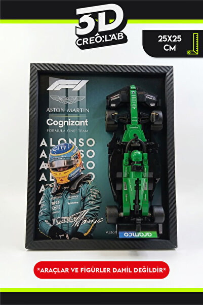 3Dcreo.lab Lego Formula 1 Speed Champions Uyumlu Pilot Baskılı Sanatsal Sergi...