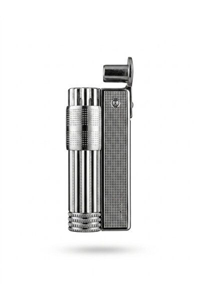 Tisaati Lüks Premium Seri Modern Tasarım Metal Benzinli Muhtar Çakmağı-Özel Ç...