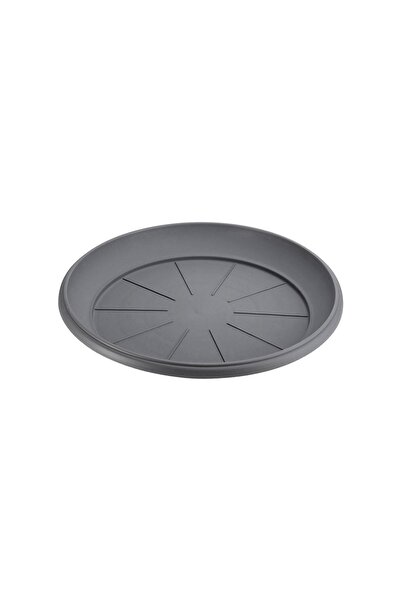 Zumzeria Tăviță din plastic antracit pentru ghiveci Ø20x2.8cm
