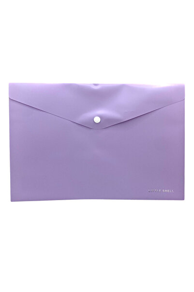 Limmy Pastel Purple Patterned Snap Envelope File - 1 Piece