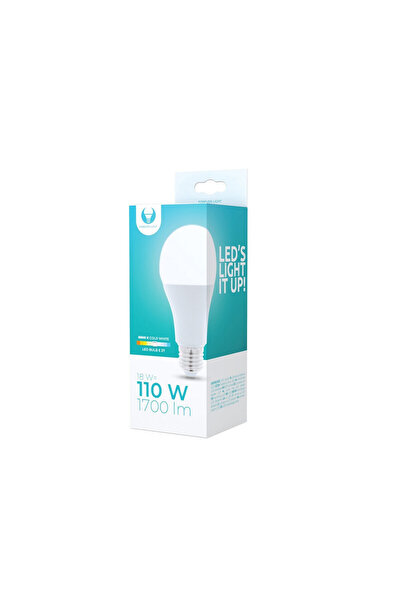 FOREVER LİGHT Λάμπα LED 18 W 129 χιλ. για ντουί E27 και σχήμα A65 Ψυχρό Λευκό...