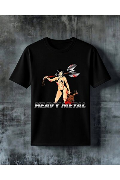 COMVİCHO Heavy Metal Savas Kadini Printed Oversize T-Shirt