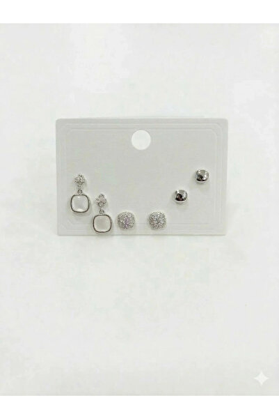 eco port Geometric Shape Six-Piece Earrings - Kp00602