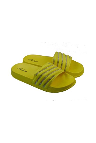 OEM Tsimpolis Shoes JHH-338-07 Γυναικεία Παντόφλα Κίτρινη