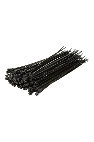 LogiLink Colier de cablu, PA66, 100 buc., negru, Lățime: 2.5 mm, Lungime: 150 mm