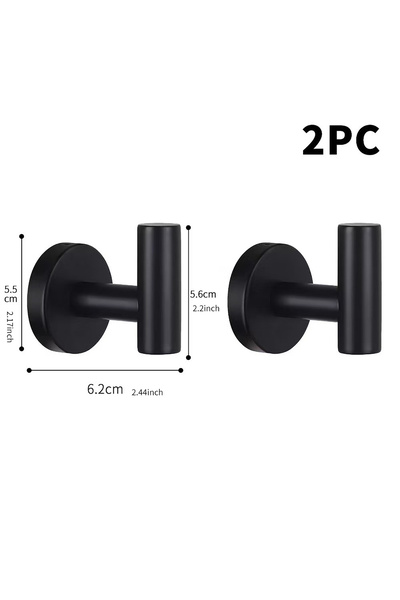 choice2 Drilled holes Bath Towel Hooks SUS 304 Stainless Steel Storage Holder...