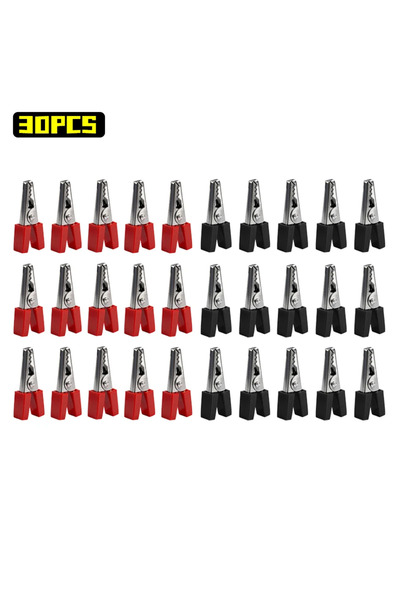 Choice3 30PCS Insulated Alligator Clips Heavy Duty Electrical Circuit Testing...