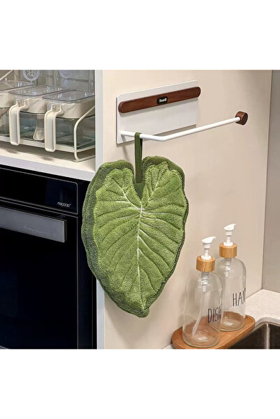 Choice as show green Leaf Hand Towel Absorbent Kitchen Towel Soft Towel Bathr...