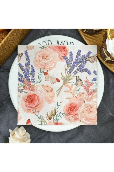 Choice 20pcs Restaurant Upscale Colourful Printed Paper Napkin Napkin Househo...