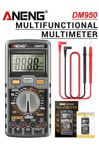 Choice1 ANENG DM950 Grey box ANENG DM950 Digital Multimeter 1999 Counts AC/DC...