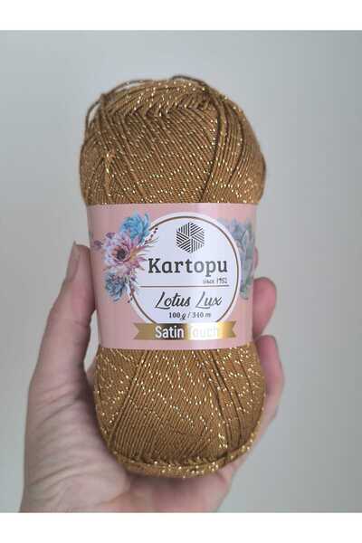 Kartopu Lotus Lux Silvery (K840) Dark Mustard Lot 55088