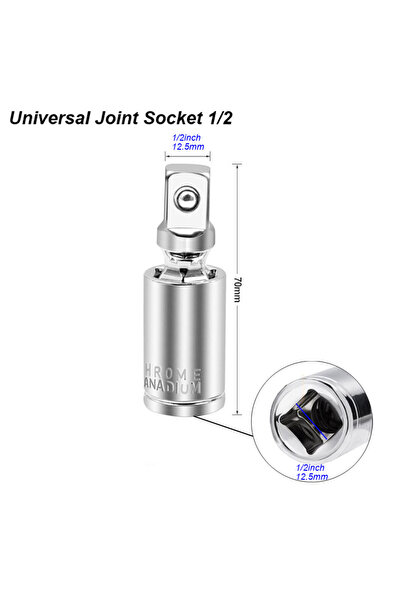 Choice1 Socket Joint C Swivel Socket Adapter Universal Impact Extension Squar...