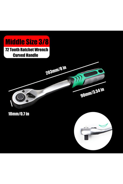Choice1 DUTRIEUX 72-tooth-3-8 1pc 72 Tooth Quick Ratchet Wrench 1/2 1/4 3/8 3...