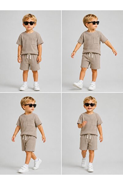 ciklet kids Boy's Top and Bottom Set with Shorts